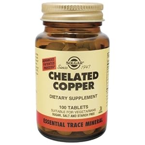 Solgar - Chelated Copper, 100 tablets by Solgar