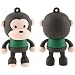 4GB Baby Monkey USB 2.0 High Speed Silicon Flash Memory Drive Disk Stick Pen Support Windows and MacOS Great Gift (4GB BROWN)