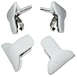 Set of 4 Padded Comforter Clips, Prevents Comforters From Shifting Inside Duvet Cover