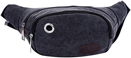 Running Waist Pack Bag,Sports Runner Belt - Secure Comfortable Travel Money Belt for Iphones + Accessories&amp;Small Personal Stuffs,3 Zipper Pockets Fanny Chest Pack for Men and Women(Black)