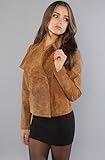 IMAGE OF BB Dakota The Alston Suede Jacket,Light Jackets for Women, Large,Cognac