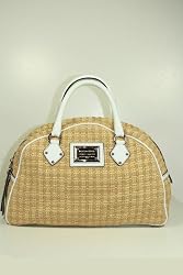 Dolce & Gabbana Handbags Straw and White Leather BB2979 (PRICE REDUCED)