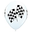 Latex Balloons - Racing Flags - Package of 10 [Toy]