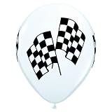 Latex Balloons - Racing Flags - Package of 10 [Toy]