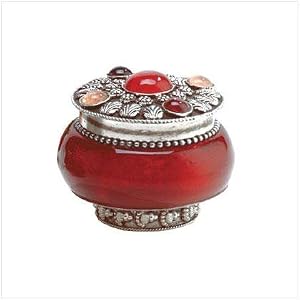 Rose Jeweled-lid Jar Candle