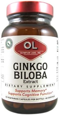 Olympian Lab Ginkgo Biloba Extract, 60mg, 60 Capsules