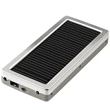 グリーンハウス ソーラー充電器 携帯/iPod/ゲーム機 1000mA シルバー GH-SC1000-7AS