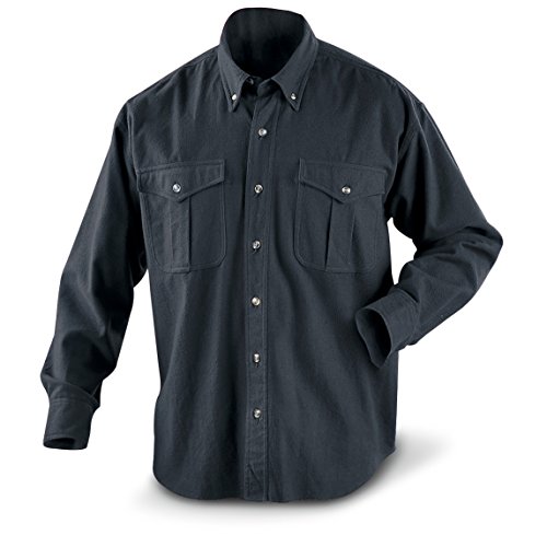 Guide Gear Men's Cotton Chamois Shirt, Olive, L