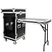 Seismic Audio Speakers 16 Space Rack Case with 10 Space Slant Mixer Top and DJ Work Table, PA/DJ Pro Audio Road Case