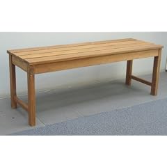 Moderne Sitzbank Hockerbank SOLO 120cm, Akazienholz