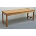Moderne Sitzbank Hockerbank SOLO 120cm, Akazienholz
