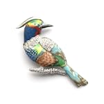 Sober Looking Swarovski Crystal Sparrow Bird Pin Brooch $15.99