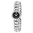 Movado Women's 606251 Rondiro Stainless-Steel with Diamonds Black Round Dial Watch by Movado