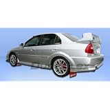 1997-2001 Mitsubishi Mirage 4dr Evo 5 Widebody Rear Fender Flares by DuraFlex