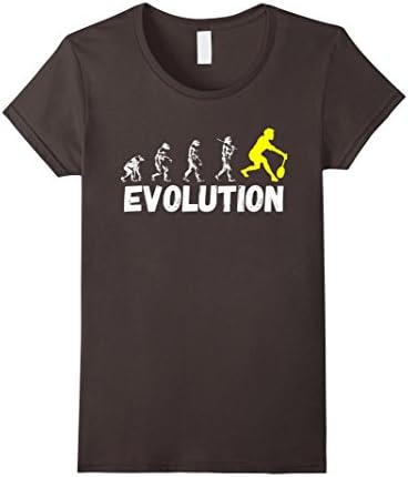 Funny Badminton Gifts Tees T Shirts: Evolution Tee - Female Small - Asphalt