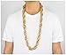 Gold Metal Rope Chain Necklace