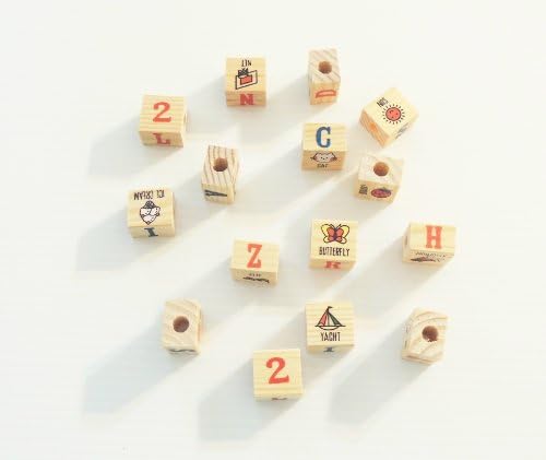 15 Medium Activity Wood Blocks Bird Toy Parts Parrots 1"