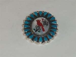 Navajo Turquoise Jewelry Silver Pendant - PN-0002