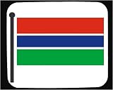 Mouse Pad with Gambian, Gambia, flag