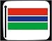 Decorated Mouse Pad with Gambian, Gambia, flag