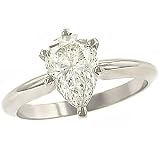 1.75cttw Pear Shape Diamond Solitaire Ring Egl D-E/SI2