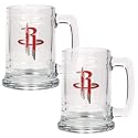 NIB Houston Rockets NBA 2pc 15oz Glass Tankard Set