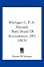 Michigan C. P. A. Manual: State Board Of Accountancy, 1915 (1915)