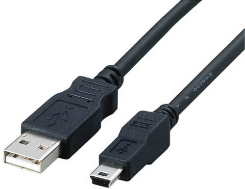 ELECOM フェライト内蔵USBケーブル USB(A)オス-USB(miniB)オス 1.8m USB-FSM518