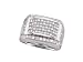 3.50Ctw .MENS WHITE GOLD INVISIBLY SET REAL DIAMOND RING