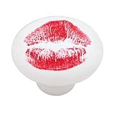 Novelty Kissed Decorative High Gloss Ceramic Drawer Knob