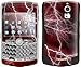 Apocalypse Red (Lightening) Design Protective Skin Decal Sticker for Blackberry Curve 8330 Cell Phones