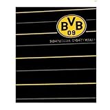 BVB Borussia Dortmund Fußball Fanartikel Fleecedecke Polostreifen 150x200 cm