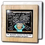 Review 3dRose LLC  / Fine Line Between Madness and Genius - 6 Inch Tile Napkin Holder