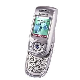 Samsung E800 - Orange - Pay As You Go - Silver