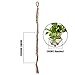 eBoot Upgrade Version Plant Hanger Macrame Jute 4 Legs 35.5 Inches for Indoor Outdoor Ceiling Deck Balcony Round and Square Pots, No Hoop