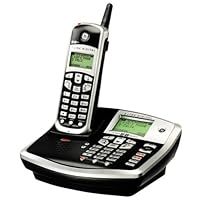 GE Cordless 5.8 GHz Digital 25865GE3 Phone with 2 Lines, Speakerphone and Digital Answering System