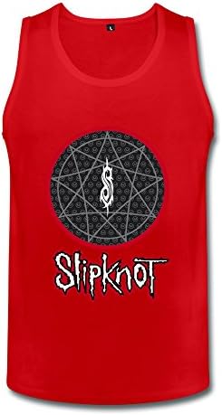Us Rock Band Slipknot Logo Tank Top For Men Red