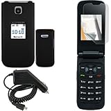 iNcido Brand Samsung Chrono R260/R261 Combo Rubber Black Protective Case Fa ....