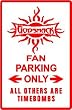 GODSMACK FAN PARKING band rock music sign