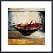Art Poster Metal Framed Print - Red Orchids - Artist: Susan Chang- Poster Size: 18 X 18