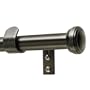 Levolor Fluted End Cap Rod Set, Antique Pewter, 1-Inch Diameter, 36 to 66-Inch Width