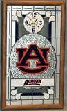 Auburn Tigers Stained Glass Wall Clock - B00097FDZQ