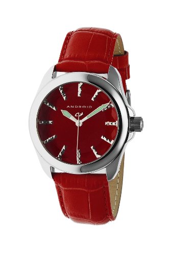 Android Women's Concept T-40 Prism Quartz Stainless Steel Case Leather Strap Watch