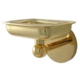 Allied Brass 1032-ABZ Antique Bronze Skyline Soap Dish with Glass Liner from the Skyline Collection 1032