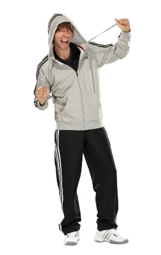 Adidas Herren Hose Ess 3S Woven Oh, black/white, S, HAX20044S