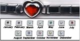 Heart Birthstone Italian Charm Bracelet - May