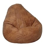 Leather Adult Leather Luxe Beanbag By Elite Furniture