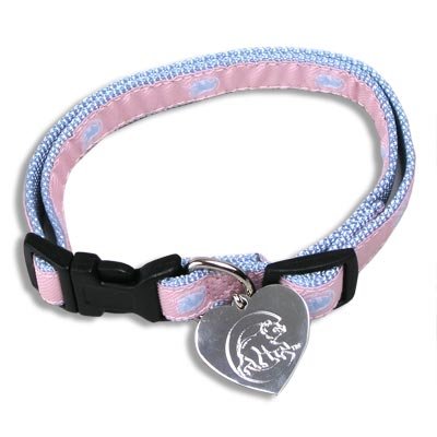 Dog Collar - Pink - Chicago Cubs - Medium/Large