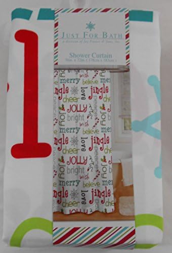 Holiday Words Shower Curtain