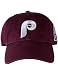 Philadelphia Phillies Chronicle Franchise Fitted Baseball Hat (Medium, Dk. Maroon)